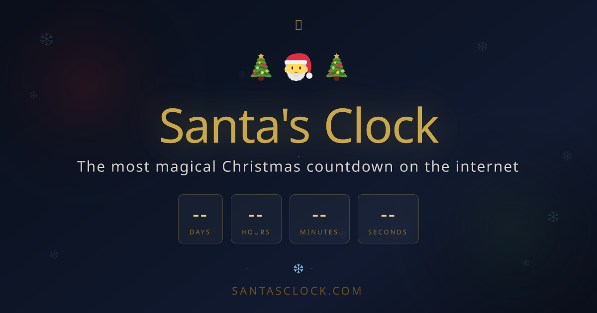Santa's Clock | Christmas Countdown
